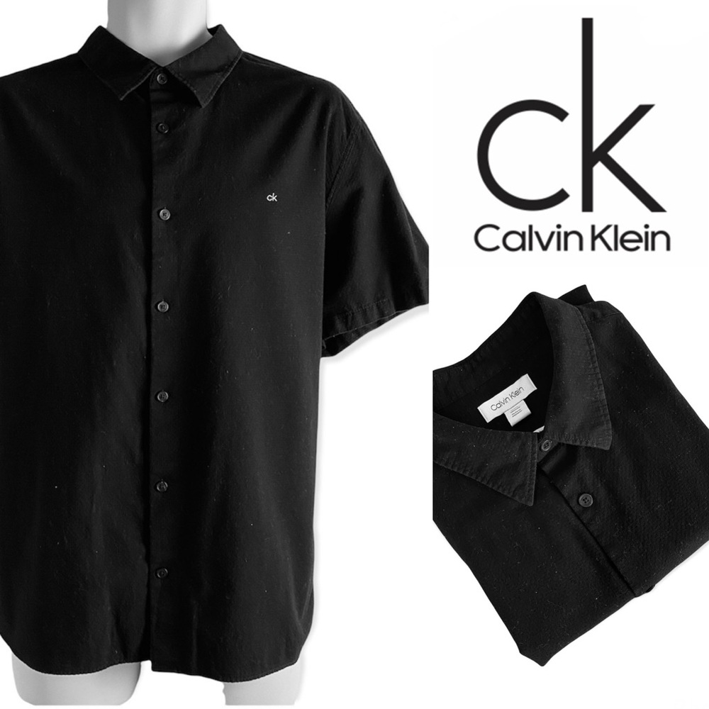 Calvin Klein Button Up BLACK Shirt